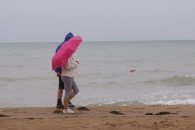pioggia al mare