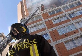 Incendio scongiurato al grattacielo di piazza Matteotti
