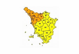 Allerta meteo arancione per forti temporali