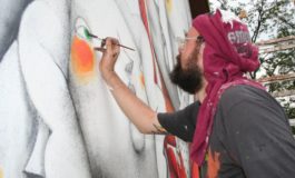 Un murales di Zed1 in Borgo Cappuccini