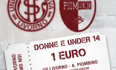 In vendita i biglietti per Livorno-Piombino, prezzo di 1 euro per donne e under 14