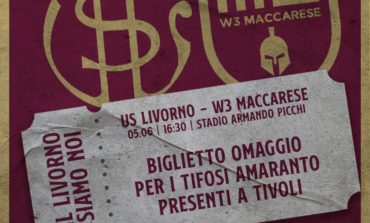 Livorno- W3 Maccarese: biglietto omaggio per i tifosi amaranto presenti a Tivoli