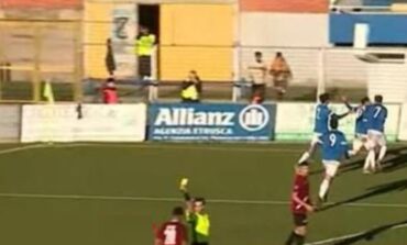 Sangiovannese Livorno 1-1 in 9 contro 12