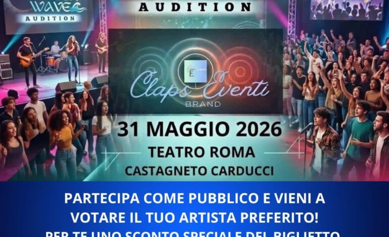Etrusca Wave Audition: musica e talento al teatro Roma di Castagneto Carducci
