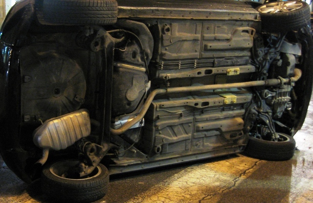 Auto ribaltata
