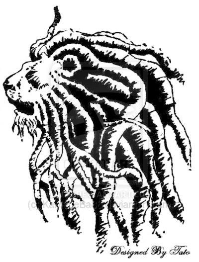 lion rasta ver  tattoo by kameleba88-d2pl6d7