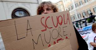 scuola protesta