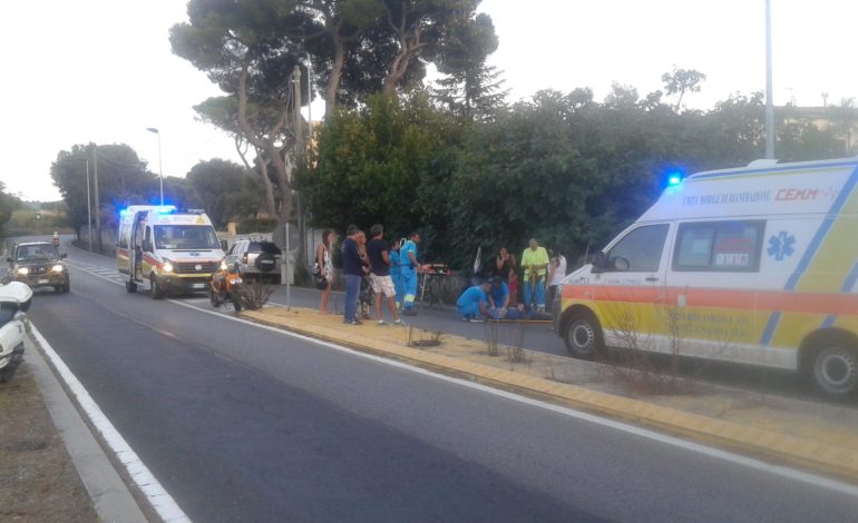Via di Montenero: incidente auto scooter