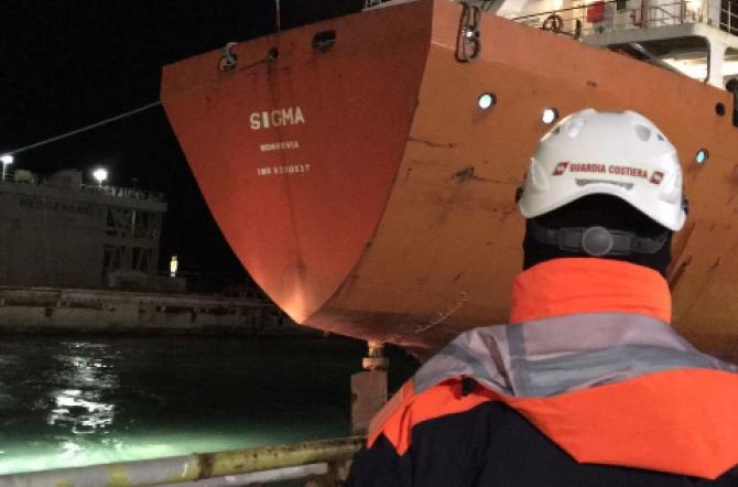 La Sigma è in bacino per le riparazioni