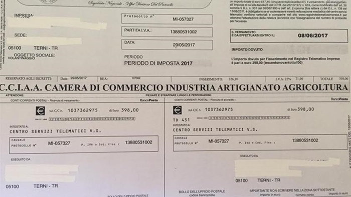 Bollettini truffa alle ditte: centinaia i casi in città
