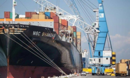 In porto arriva la gru più grande d'europa