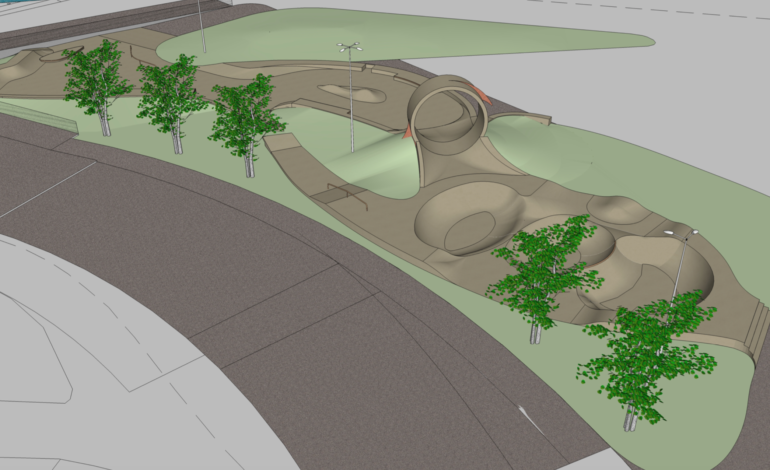 “Skate plaza” alla rotonda, ecco come sarà