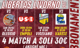 Libertas, mini abbonamento per le prossime 4 partite