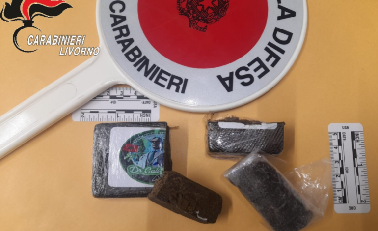 Sbarca all’Elba con 102 grammi di hashish, fermato e denunciato 19enne