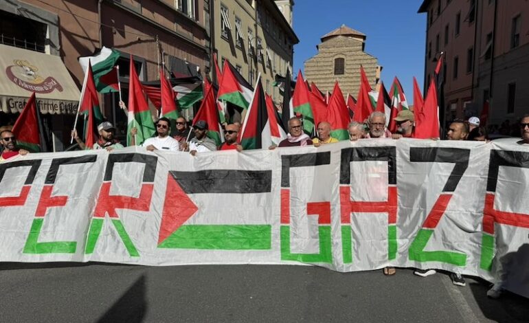 Manifestazione per Gaza. In 10mila in piazza: “Messaggio forte per Gaza”