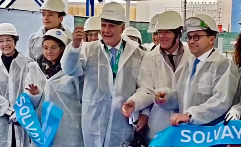 Nuovo impianto Solvay, Giani: “Crescita industriale e rispetto dell’ambiente”