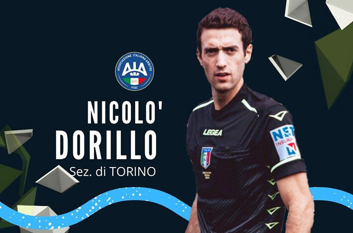 Livorno-Pineto: arbitra Nicolò Dorillo della sezione di Torino