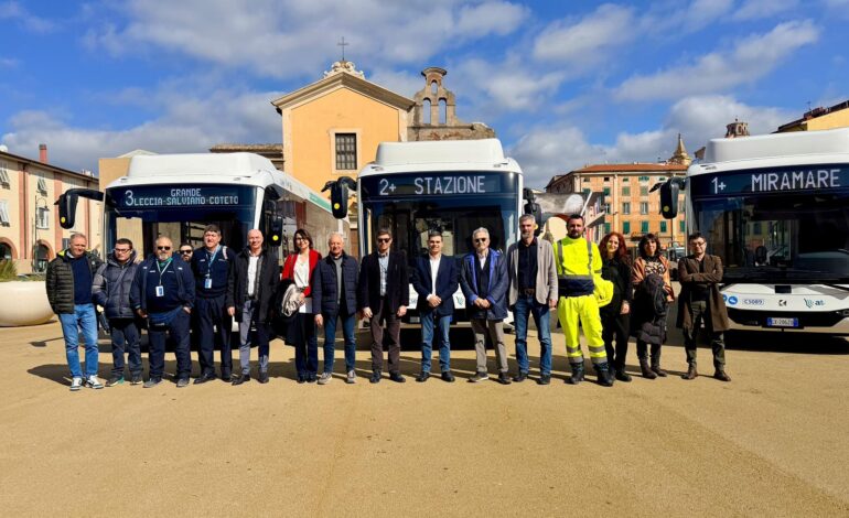 Tre nuovi bus elettrici per Livorno: investimento da 1,7 milioni per il trasporto pubblico