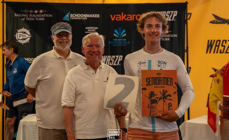 Antonio Gasperini conquista il secondo posto al Campionato del Mondo classe Waszp e porta Livorno sul podio iridato