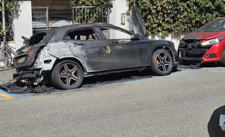 Auto in Fiamme nella Notte