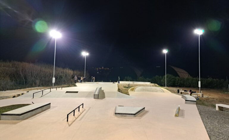 Illuminazione notturna per lo Skatepark del Mulino