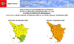 Allerta arancione per forti temporali con rischio idrogeologico/idraulico